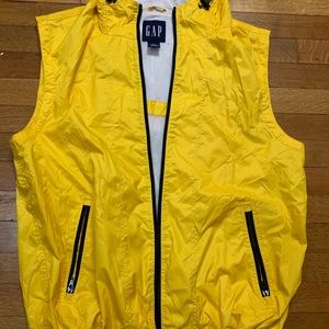 Gap Hoodie Vest color yellow size L